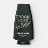 Groom Goes Wild Bachelor Party Flaschenkühler (Vorderseite)