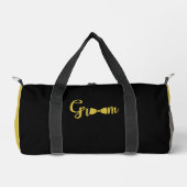 GROOM Gold Black Duffle Bag (Vorderseite)