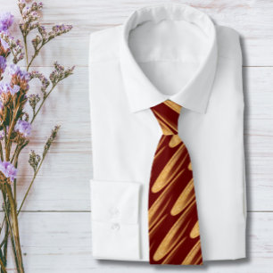Groom Gold und Dark Red Wedding Neck Tie Krawatte