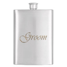 Groom, goldene Schrift eleganter Chic