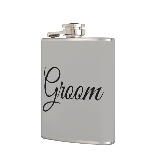 Groom Gray und Black Flachmann (Links)