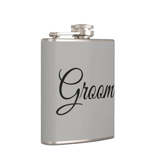 Groom Gray und Black Flachmann (Rechts)