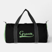 GROOM Green Black Duffle Bag (Vorderseite)
