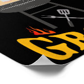 Groom Grillen Grill Smoker und Grill Koch Poster (Ecke)