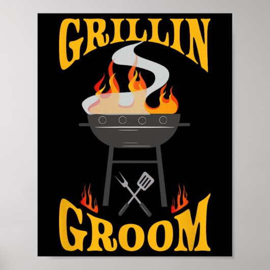 Groom Grillen Grill Smoker und Grill Koch Poster (Vorne)