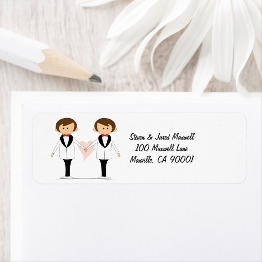 Groom & Groom Address Labels (Insitu)