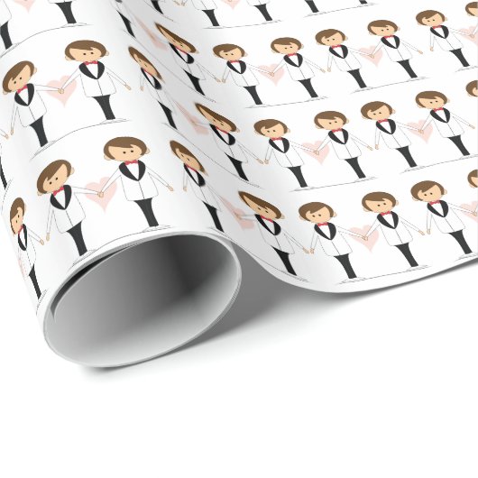 Groom & Groom Geschenkwrap Geschenkpapier (Rolleneckpunkt)