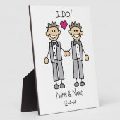 Groom Groom I Do Personalized Wedding Fotoplatte (Seite)