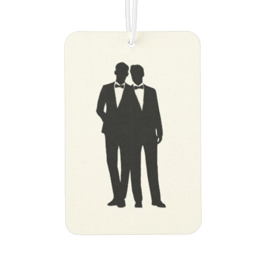 Groom-Hochzeit Autolufterfrischer (Rückseite)