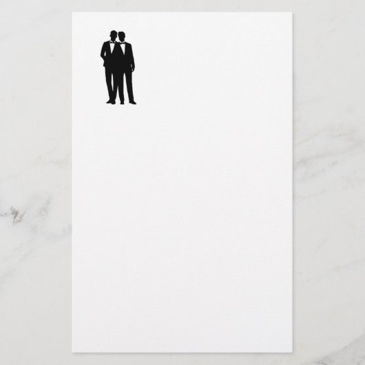 Groom-Hochzeit Briefpapier (Vorderseite)