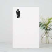 Groom-Hochzeit Briefpapier (Stehend Vorderseite)