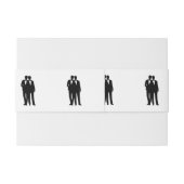 Groom-Hochzeit Einladungsbanderole (Rückseitenbeispiel)