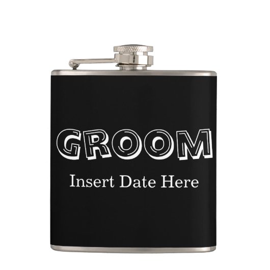 Groom | Hochzeit Flachmann (Vorderseite)