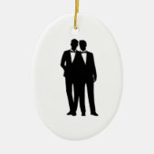 Groom-Hochzeit Keramikornament (Vorne)