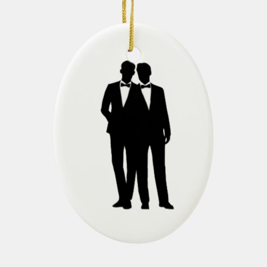 Groom-Hochzeit Keramikornament (Hinten)