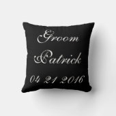 Groom | Hochzeit Kissen (Rückseite)