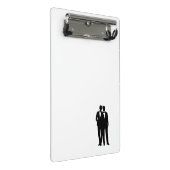 Groom-Hochzeit Mini Klemmbrett (Schrägansicht)