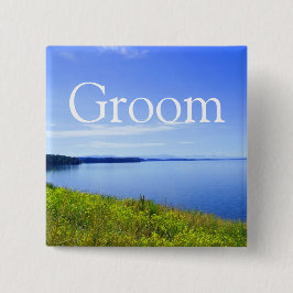 Groom Hochzeitsknopf. Grand Teton Nationalpark. Button