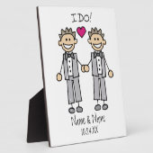 Groom I Do Personalisiert Hochzeitsplatz Fotoplatte (Seite)