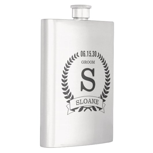 Groom Initial Flachmann (Rechts)