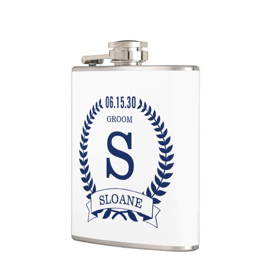 Groom Initial Flachmann (Links)