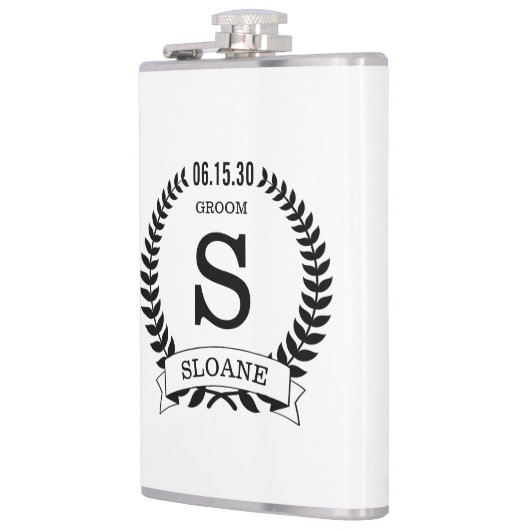 Groom Initial Flachmann (Links)