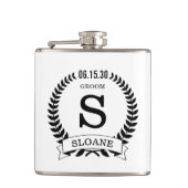 Groom Initial Flachmann (Vorderseite)