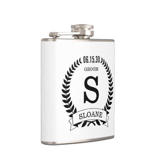 Groom Initial Flachmann (Rechts)