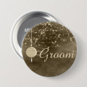 Groom Ivory Lanterns Button (Vorne & Hinten)