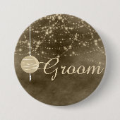 Groom Ivory Lanterns Button (Vorderseite)