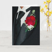 Groom Karte (Gelbe Blume)