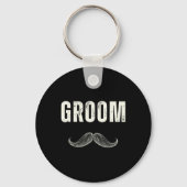 Groom-Kostüm mit Mustache - Groom-Party Schlüsselanhänger (Vorderseite)