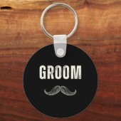 Groom-Kostüm mit Mustache - Groom-Party Schlüsselanhänger (Vorderseite)