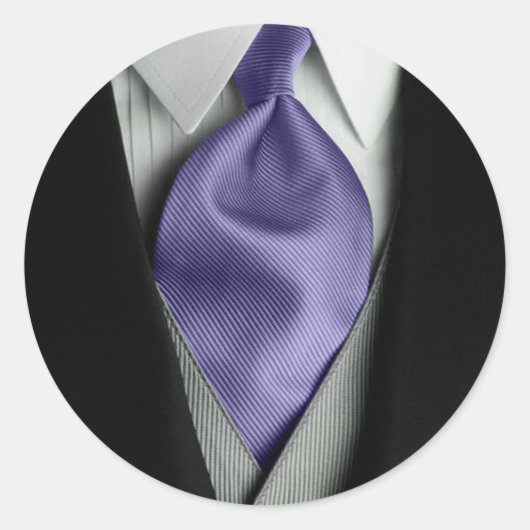 Groom-Krawatte-Hochzeitsszenario-Umschlag Aufklebe Runder Aufkleber (Vorderseite)