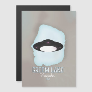 Groom Lake Nevada Reiseplakat Magnetkarte