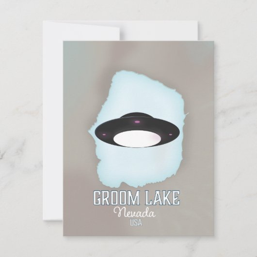 Groom Lake Nevada Reiseposter (Vorderseite)