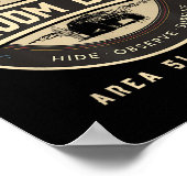 Groom Lake Summer Wilderness Camp - Funny Area 51 Poster (Ecke)