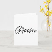 Groom Matching Bride & amp; Groom Wedding wird R Karte (Gelbe Blume)