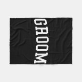 Groom, Matching Brie, Hochzeitsbachelor Party Groo Fleecedecke (Vorderseite (Horizontal))