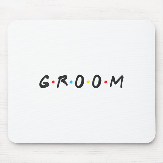 Groom Men Bachelor Party Hochzeitstag Groom zu wer Mousepad (Vorne)
