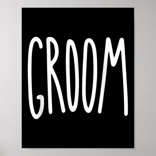 Groom Mens Wedding Bride Poster (Vorne)