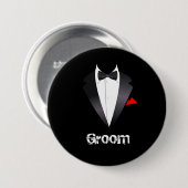 Groom mit Tuxedo-Shirt Button (Vorne & Hinten)