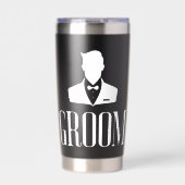 Groom-Modus aktiviert Thermobecher – Hochzeitstag (Vorderseite)