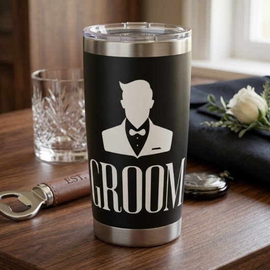 Groom-Modus aktiviert Thermobecher – Hochzeitstag