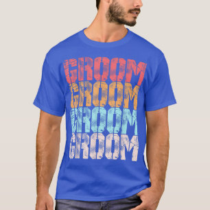 Groom Niedlich Retro Verlobung Hochzeit Bachelor P T-Shirt