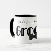 Groom Niedliche Personalisierte Hochzeit Tasse (Vorderseite Links)