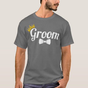 Groom Niedliche Verlobung Matching Newlyweds Bache T-Shirt