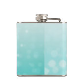Groom oder Husbands Aquamarin Flask Flachmann (Rückseite)