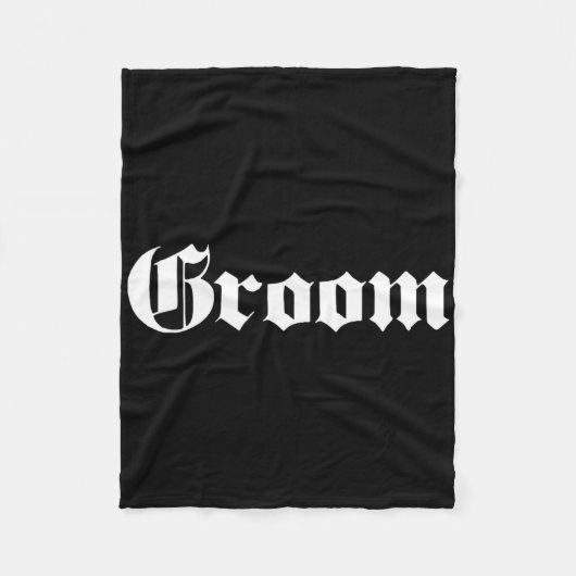 Groom Old School Design - Bachelor Party - Hochzei Fleecedecke (Vorderseite)