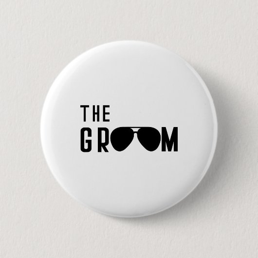 Groom - Party Probe Tag Sonnenschirme Funny Button (Vorderseite)